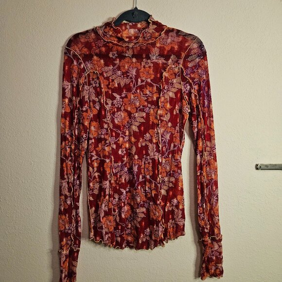 Mesh Floral Long Sleeve - Picture 1 of 2
